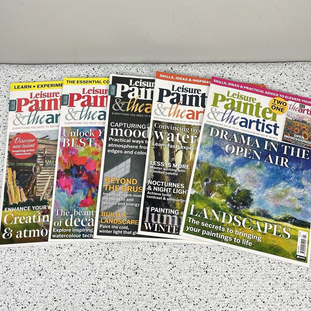 Leisure Painter & The Artist Lot of 5 Magazines 2025/2026